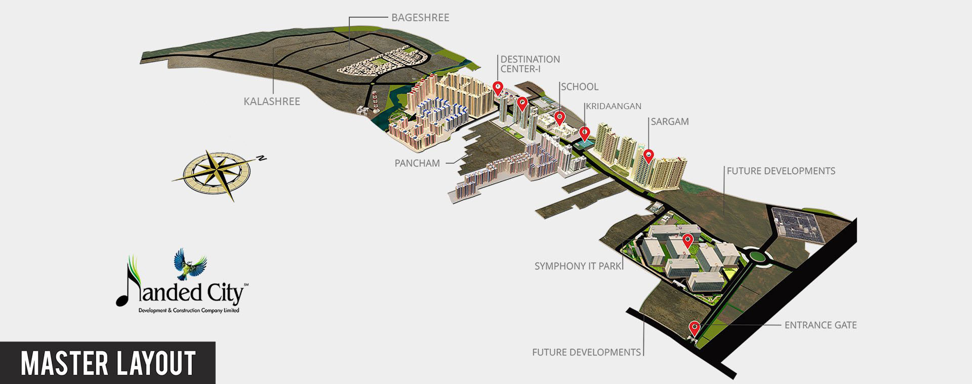 Nanded Block Map 2 BHK | 2.5 BHK | 3 BHK Luxury Flats in Pune |Nanded City